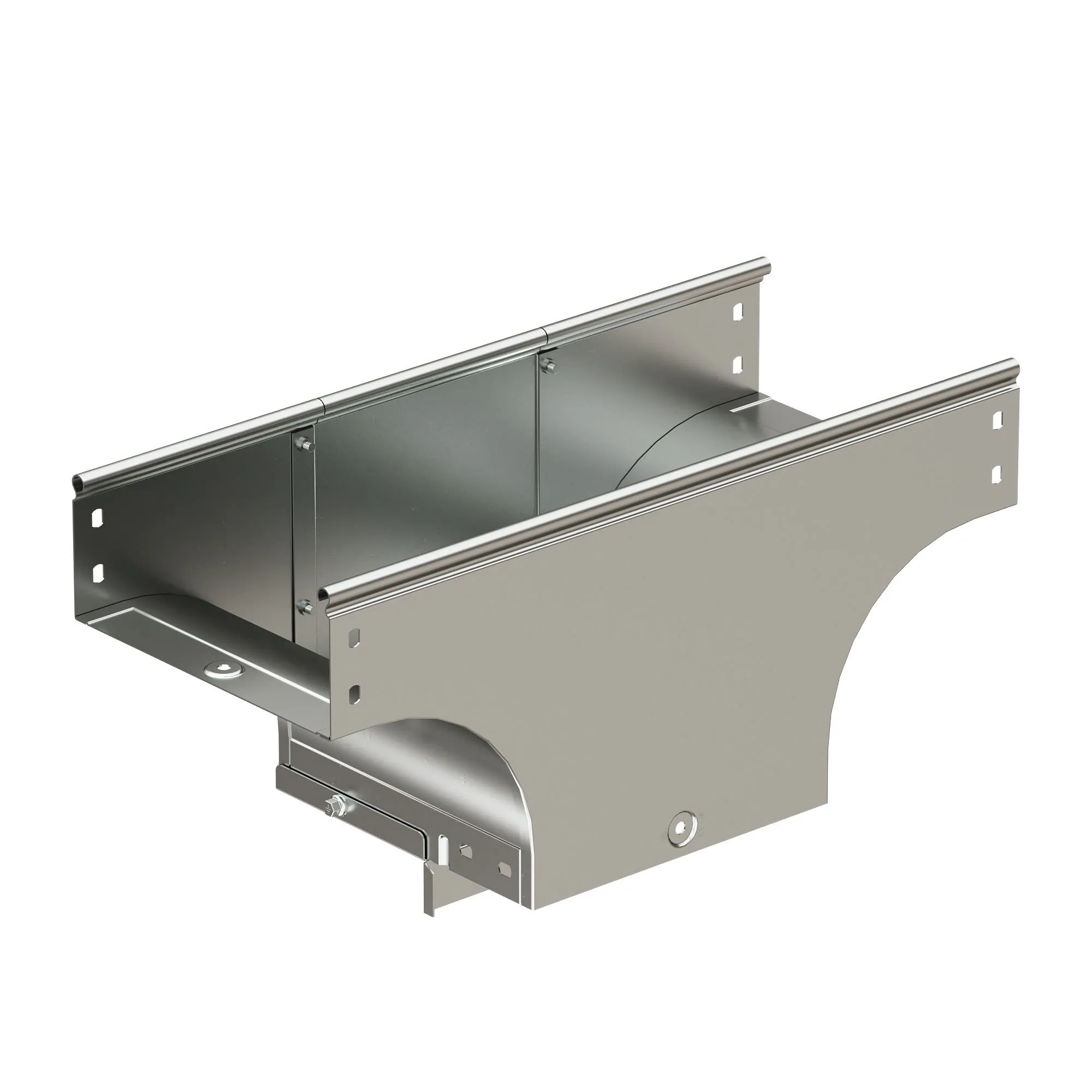 Ответвитель для лотка Т-образ. верт. универс. TDS осн. 300 H50 в комплекте с крепеж. эл. гор. оцинк 