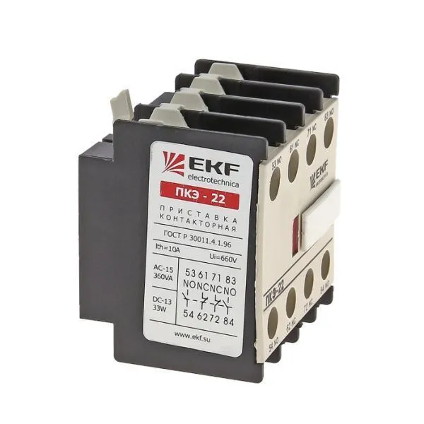 Приставка контактная ПКЭ-04 4NC EKF - Фото 2