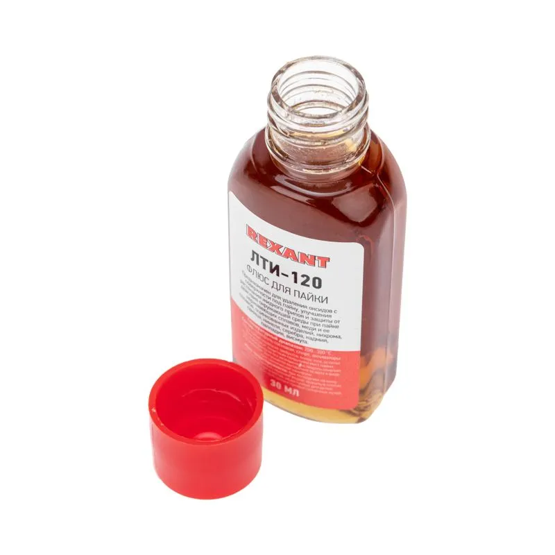 Флюс для пайки, ЛТИ-120, 30мл, блистер REXANT - Фото 3
