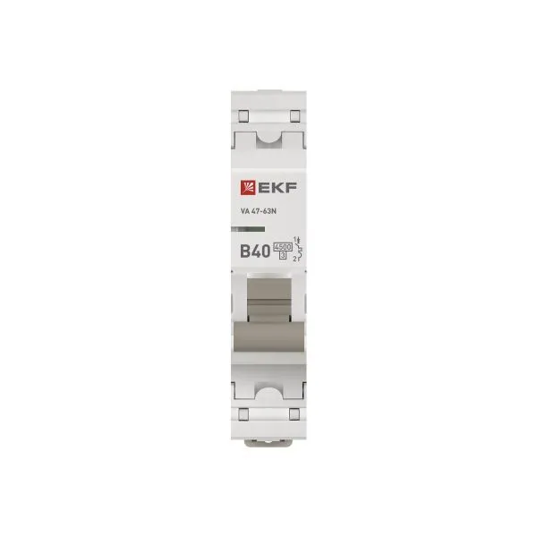 Авт. выкл. 1P 40А (В) 4,5kA ВА 47-63N EKF PROxima - Фото 4