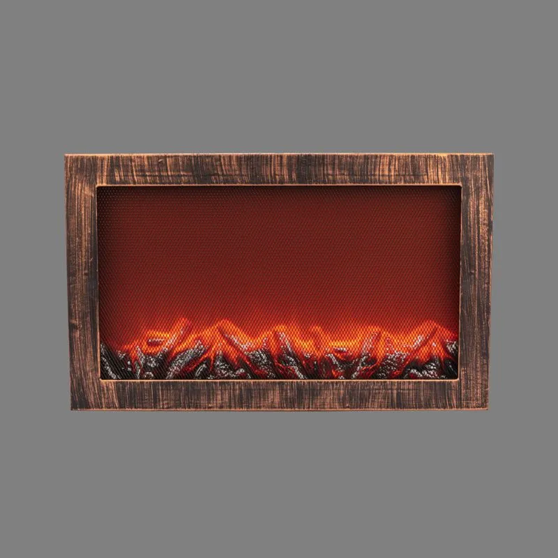 Светодиодный камин Ретро с эффектом живого огня 60,3х11х36,8см, работает от батареек 3хС (в комплект не входят) или от USB (в комплекте), бронзовый - Фото 4