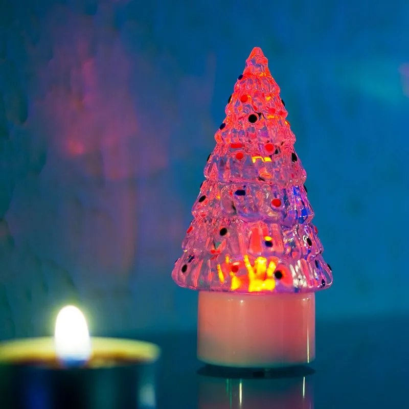 Фигура светодиодная на подставке Елочка средняя, RGB - Фото 2