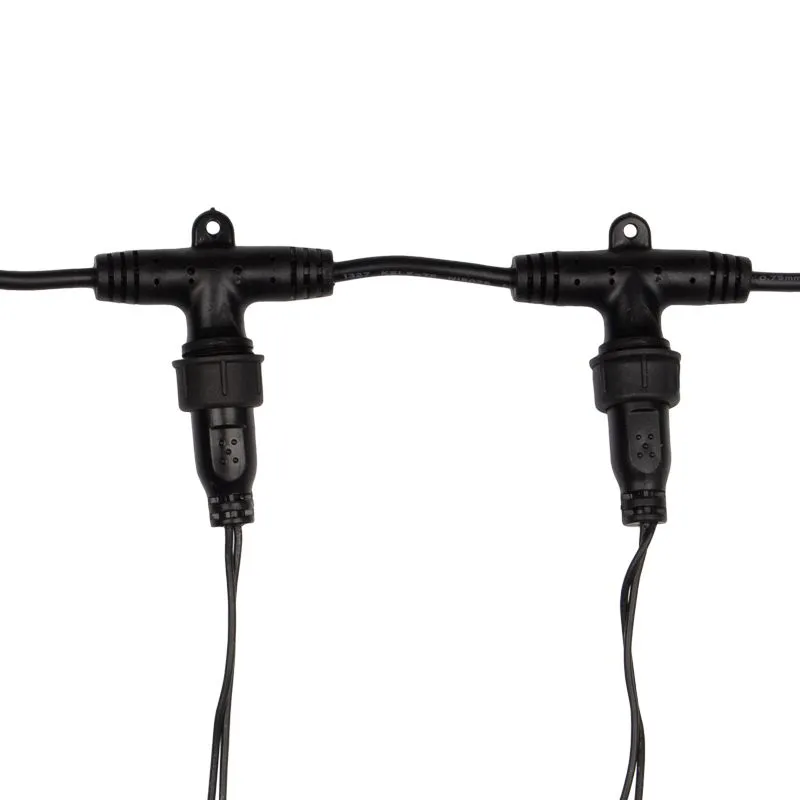 Гирлянда Светодиодный Дождь 2х3м, эффект мерцания, черный провод, 230 В, диоды ЖЁЛТЫЕ (шнур питания - Фото 5