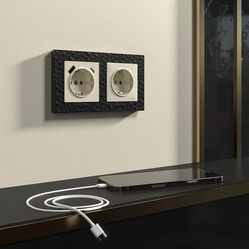 Рамка на 2 поста Hammer (черный) Werkel - Фото 5