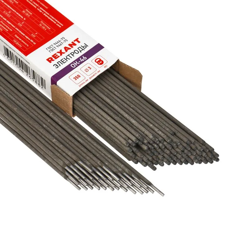 Электрод 350 мм ОК-46 3 мм пачка 3 кг REXANT - Фото 3