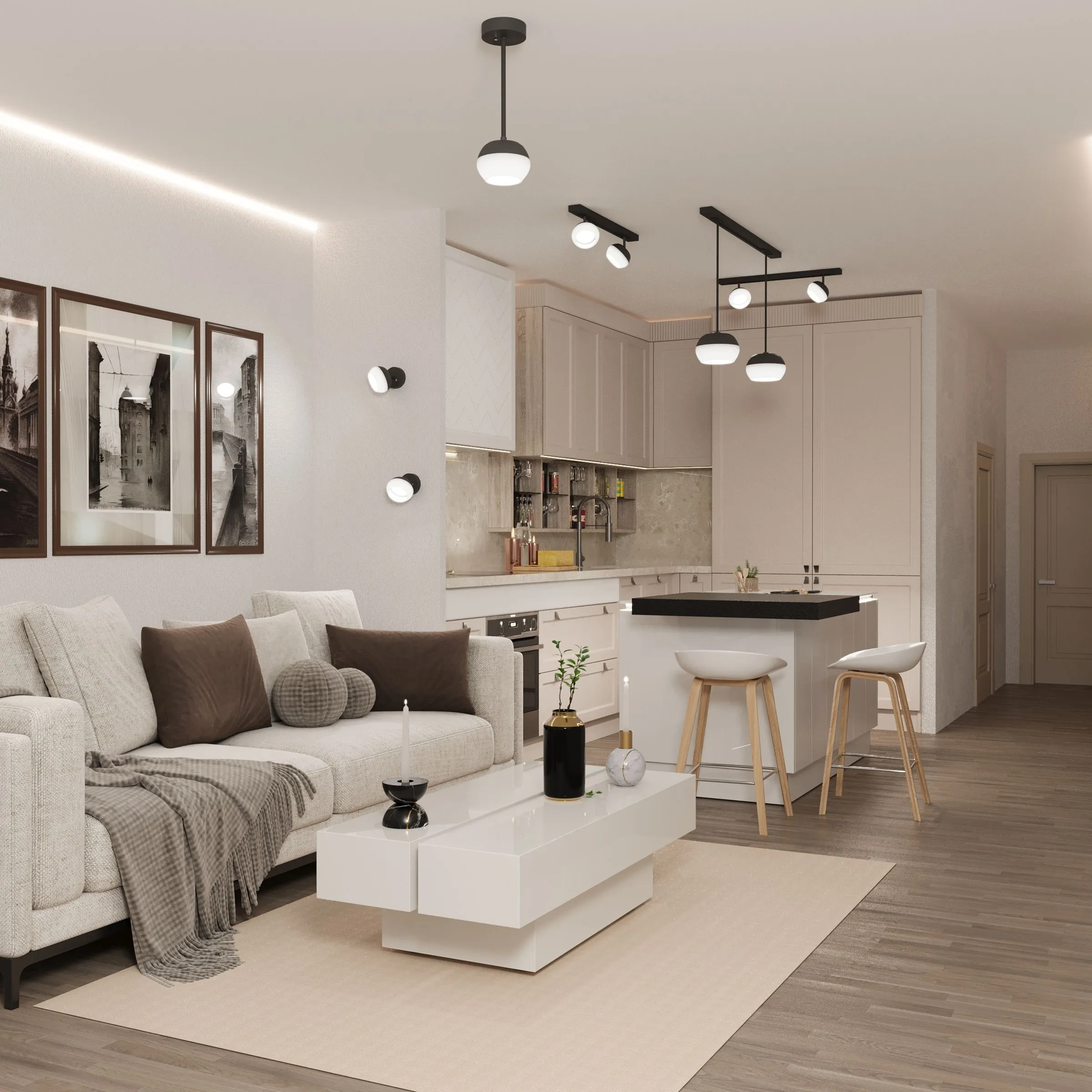 LIGHTING Светильник 4011 накладной настено-потолочный под лампу GX53 черный IEK - Фото 4