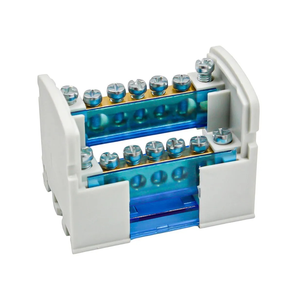 Шины на DIN-рейку в корпусе (кросс-модуль) 2х7 L+PEN - Фото 6