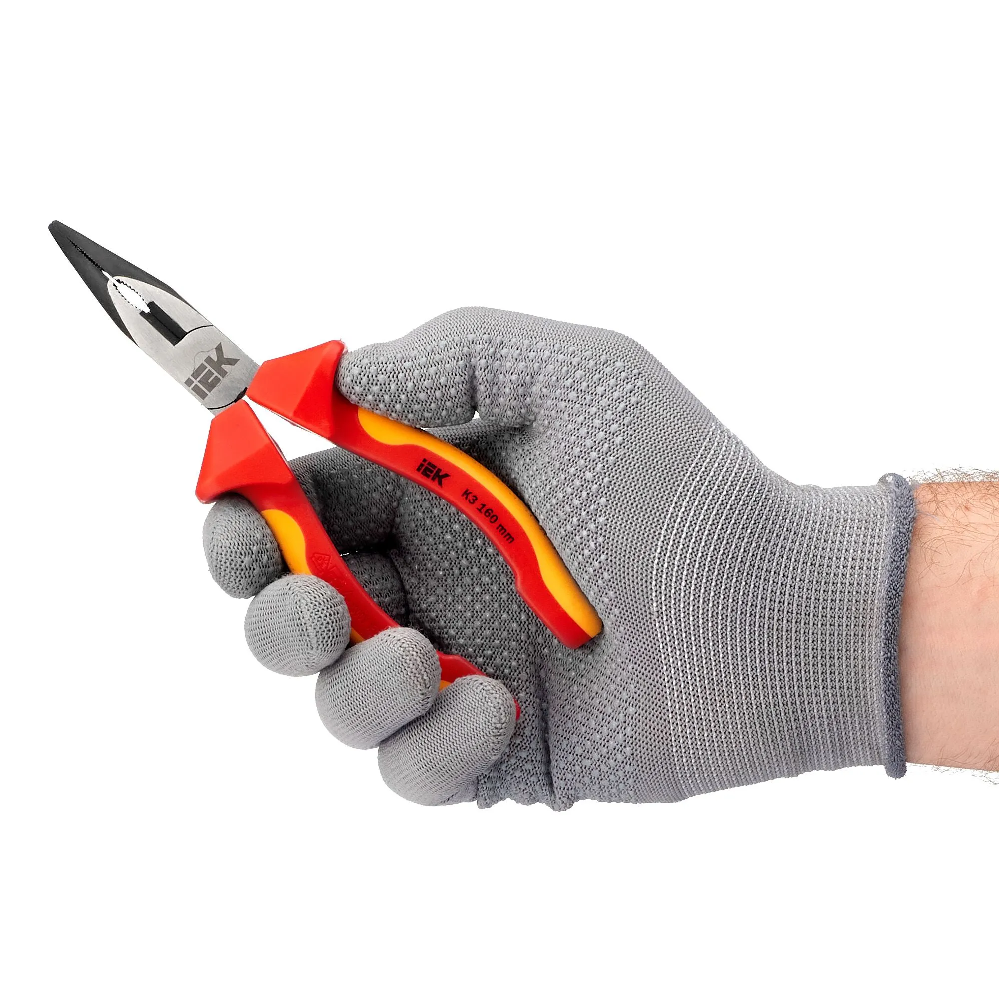 ARMA2L 3 Тонкогубцы изогнутые диэлектрические 160мм K3 IEK - Фото 4