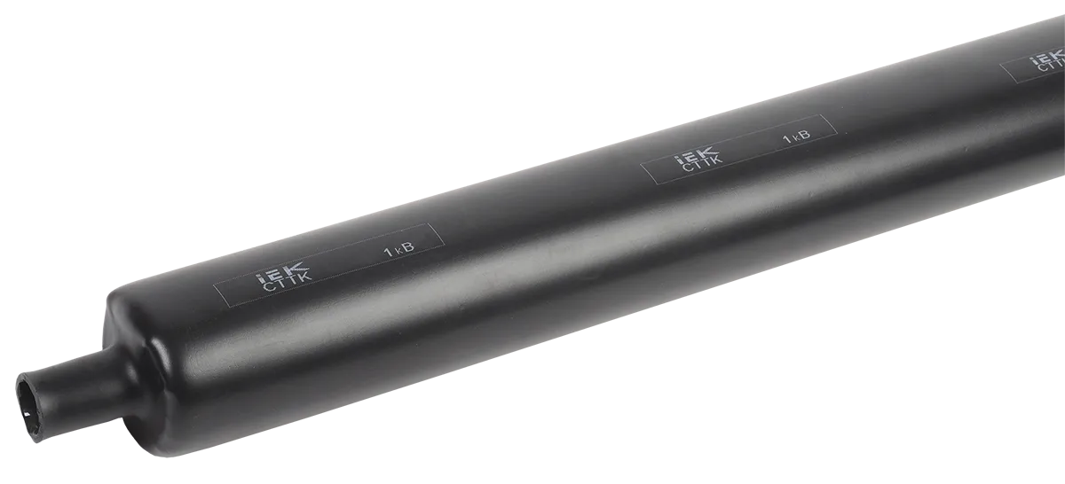 Трубка термоусаживаемая СТТК 140/42 3:1 черная с клеем 1м IEK