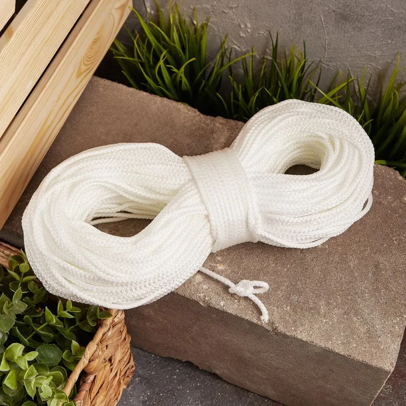 Шнур с сердечником 4 мм 100 м белый REXANT - Фото 2