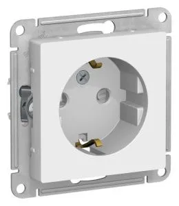Розетка AtlasDesign 16А с заземл. защ. шторки механизм лотос SE ATN001345 1739934