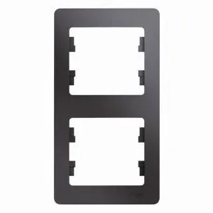 Рамка 2-м Glossa вертикал. графит SE GSL001306 454355