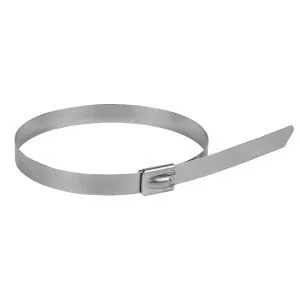 Хомут AISI 304 из нержавеющей стали, 7.9x290 (10 шт.) FlexLock plc-fl-tss-304-7.9x290-r