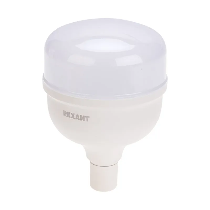 Лампа светодиодная высокомощная COMPACT 50Вт E27 с переходником на E40 4750Лм 6500K холодный свет REXANT - Фото 3