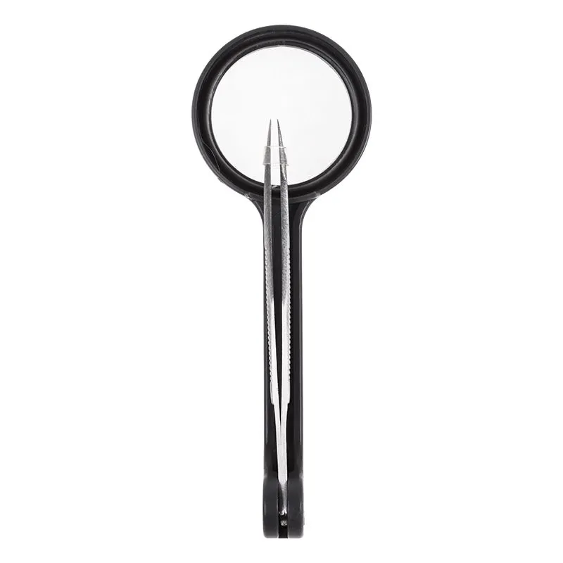 Лупа ручная, увеличение 8х, ø24мм, с пинцетом REXANT - Фото 2