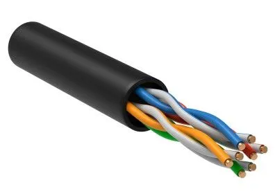 Кабель витая пара кат.5е UTP outdoor 4х2х24AWG бухта 100м для высокоскоростной передачи