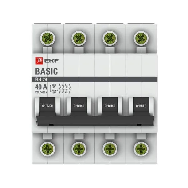 Выкл. нагрузки 4P 40А ВН-29 Basic - Фото 2