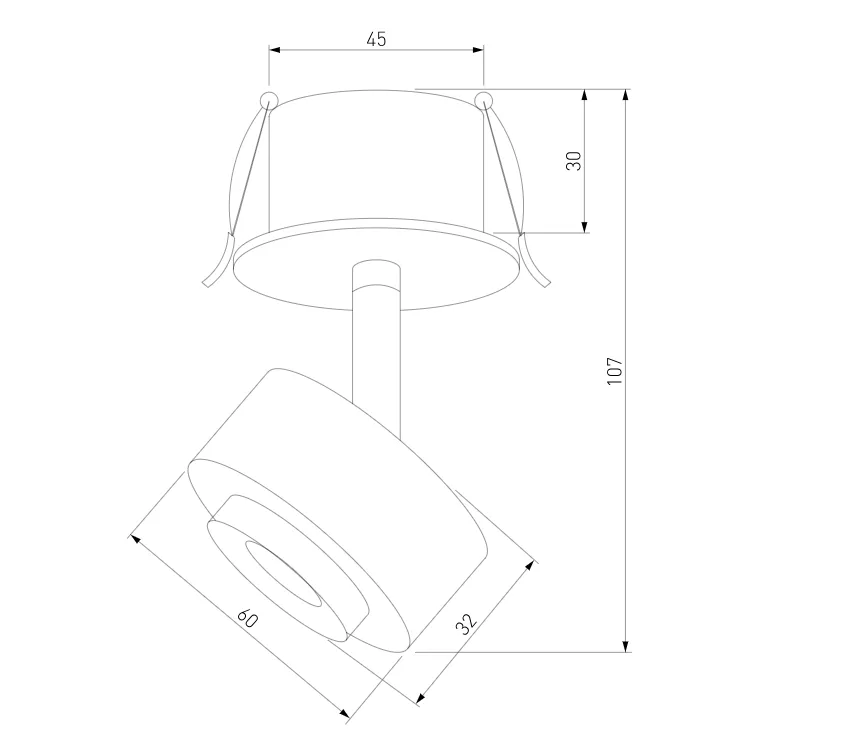 Потолочный светодиодный светильник 25089/LED 6W 4000K белый 25089/LED Elektrostandard