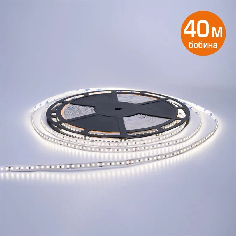 Светодиодная лента стабилизированная WOLTA WLS2835-10W/6500/48H120-01 SMD2835 10Вт 6500К 48В IP20 1300лм/м 120led/м 10мм (бабина - 40м) WLS2835-10W/6500/48H120-01