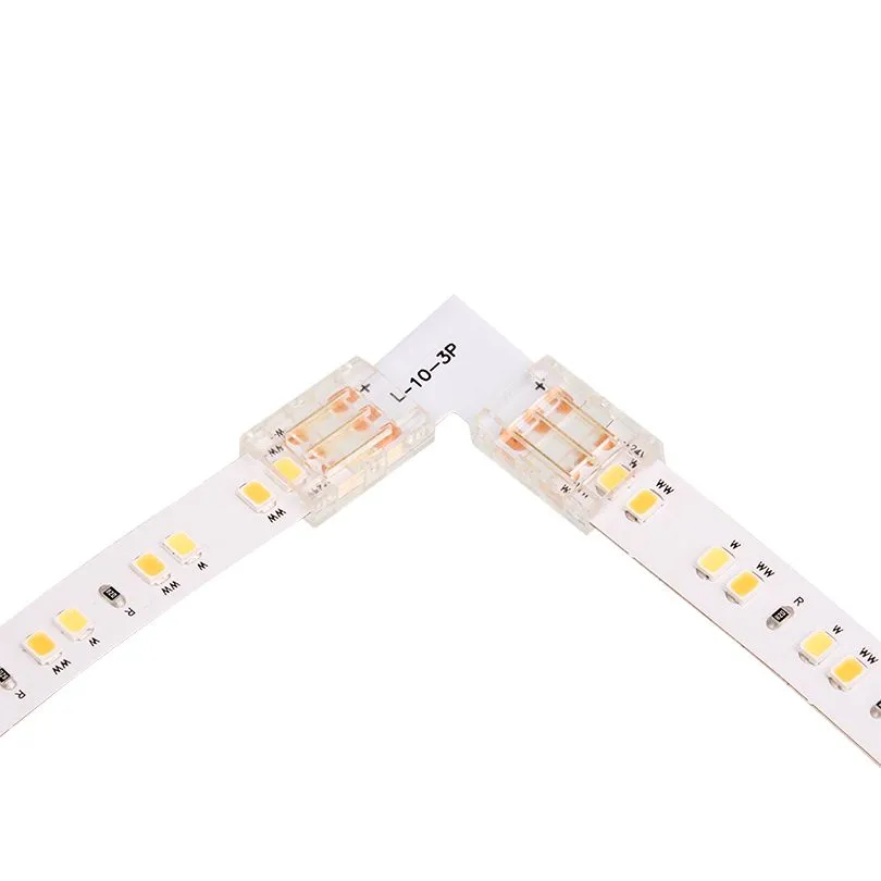 Коннектор WOLTA WLS-3PIN-CCT-SMD-10MM-L угловой для ленты SMD CCT шириной 10мм. Цена за 1 шт., мин. кратность 3 шт. - Фото 2