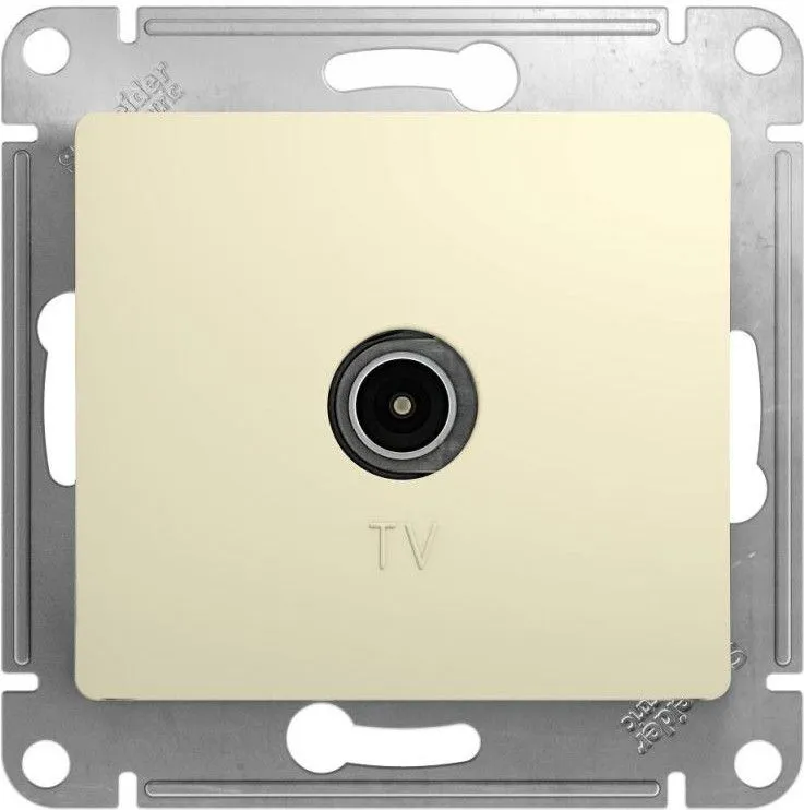 Розетка телевизионная TV Glossa коннектор механизм беж. SE GSL000293