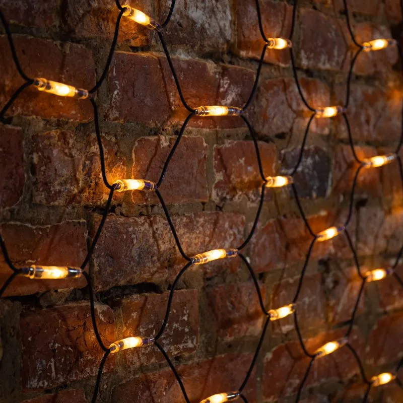 Гирлянда светодиодная Сеть 2x3м 432 LED ТЕПЛЫЙ БЕЛЫЙ черный каучук IP67 постоянное свечение 230В блок в комплекте NEON-NIGHT - Фото 2