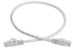 Шнур коммутационный (патч-корд) кат.5E UTP 0,5м серый GENERICA PC01-C5EU-05M-G