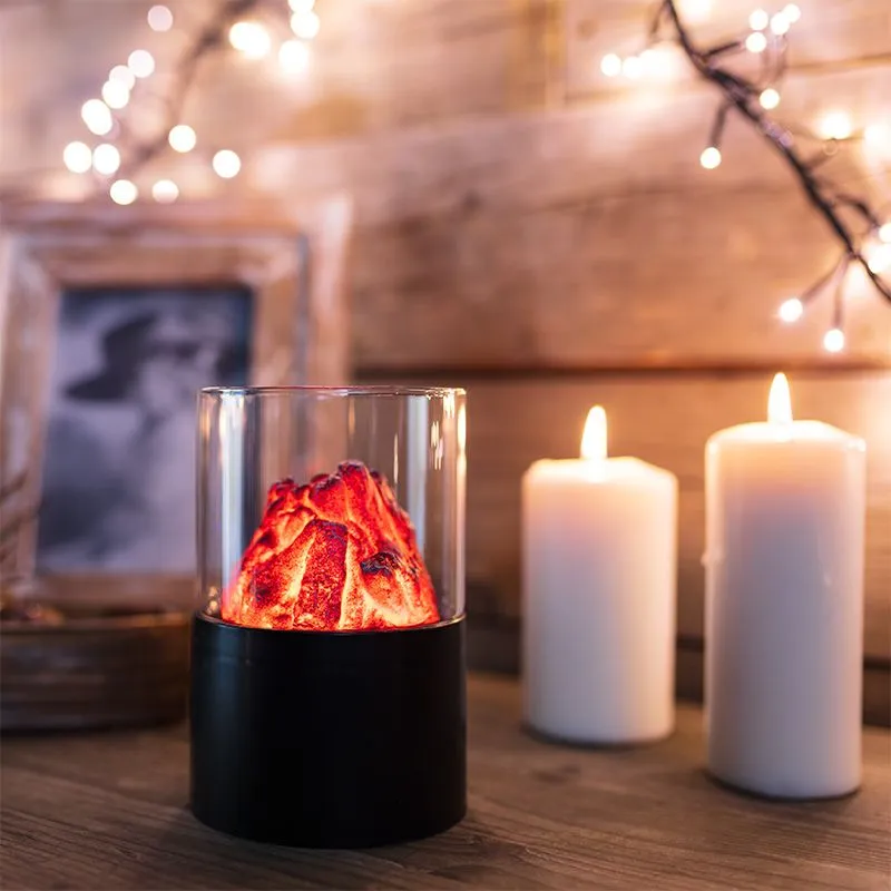 Декоративный светильник Лава Ø 10х16,5 см, батарейки 3хАА (не в комплекте) - Фото 2