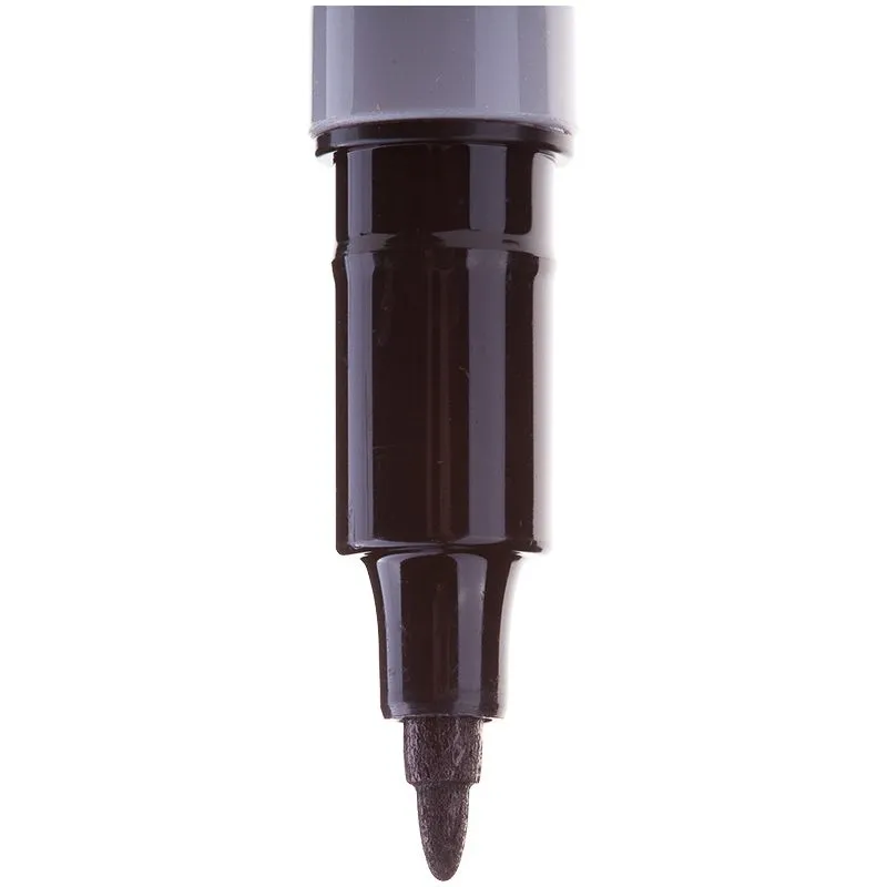 Маркер перманентный Multi Marker Super Slim 1мм, черный, пулевидный Crown - Фото 4
