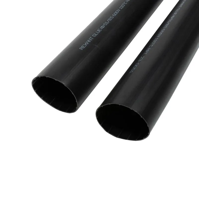 Трубка термоусаживаемая СТТК (6:1) клеевая 51,0/8,5мм, черная, упаковка 2 шт. по 1м REXANT - Фото 4
