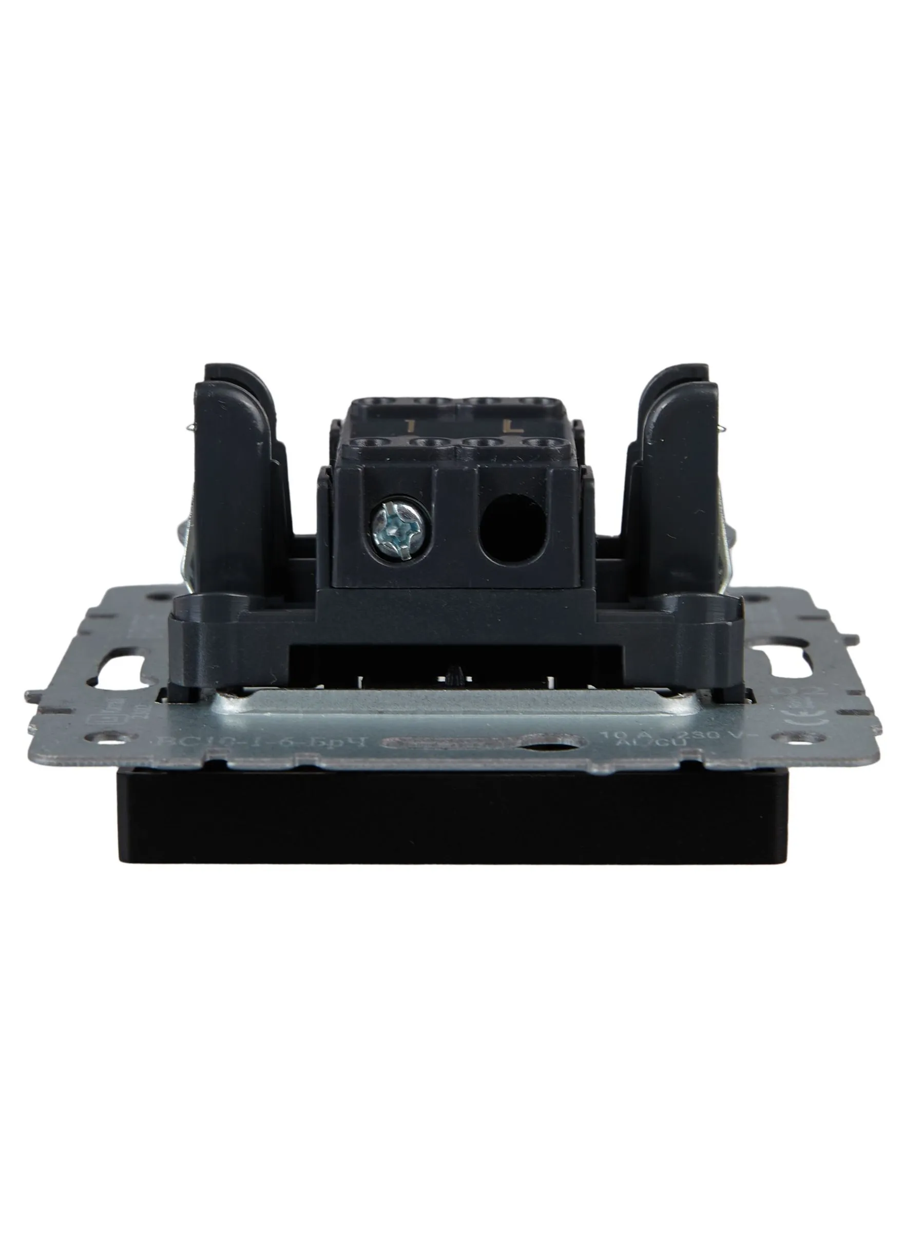 BRITE Выключатель 1-клавишный проходной 10А ВС10-1-6-БрЧ черный IEK - Фото 6