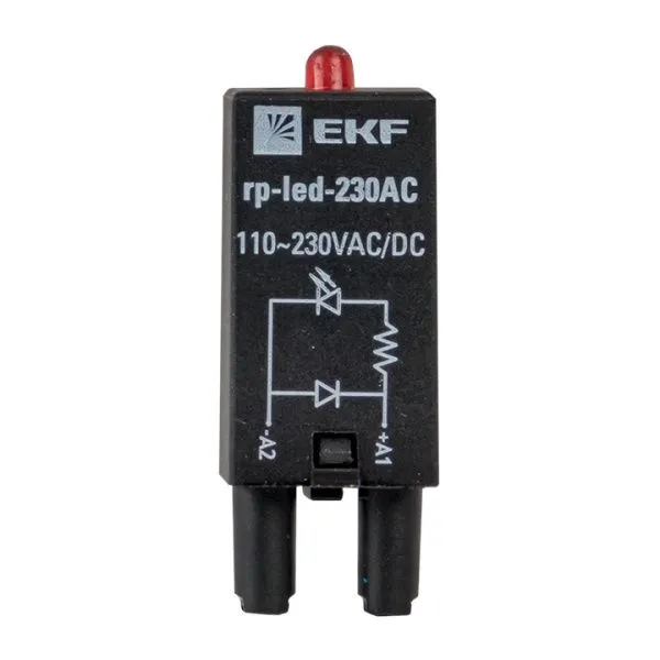 Модуль светодиодный 230 VAC для промежуточных реле RP EKF - Фото 6