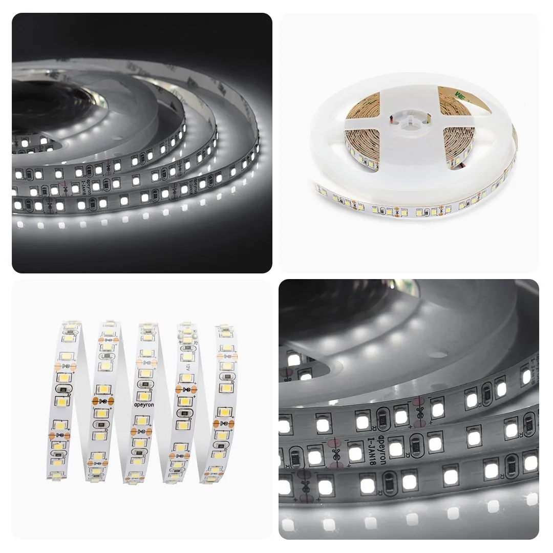 Лента светодиодная СТ smd3528 120д/м 12В 4000К IP20 5м Apeyron - Фото 8