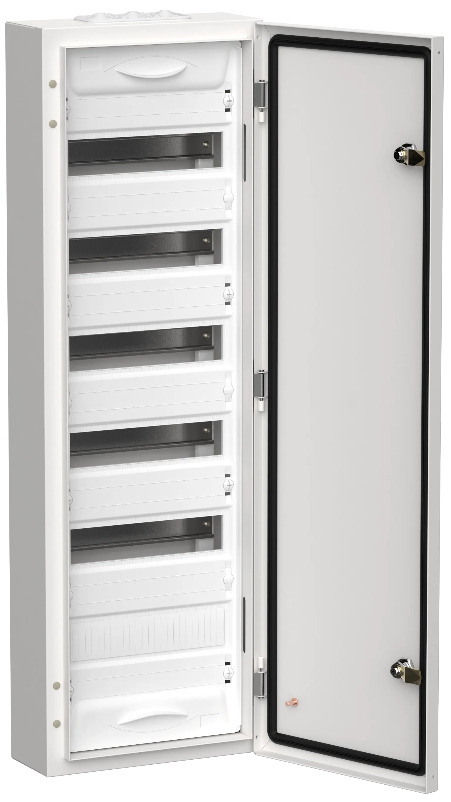 TITAN 5 Корпус металлический ЩРн-72 (1х72) 960х310х140мм IP54 белый (одна дверь) IEK TI5-50-N-072-54