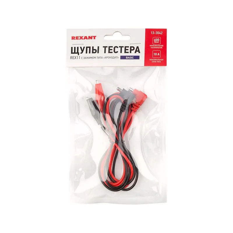 Щупы тестера с зажимом типа «крокодил» REX11 REXANT - Фото 2