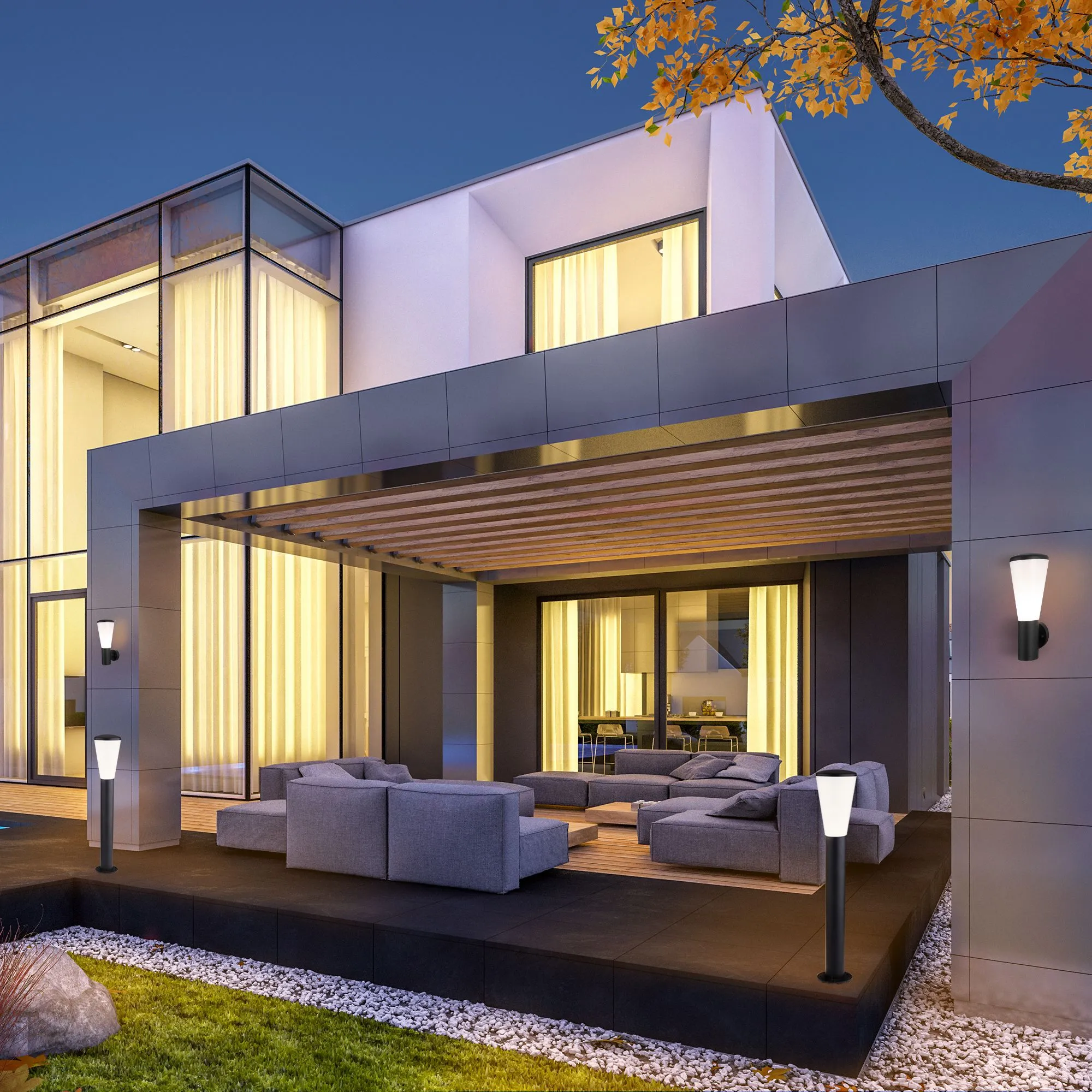 Светильник уличный настенный IP54 чёрный 1416 TECHNO Elektrostandard - Фото 2