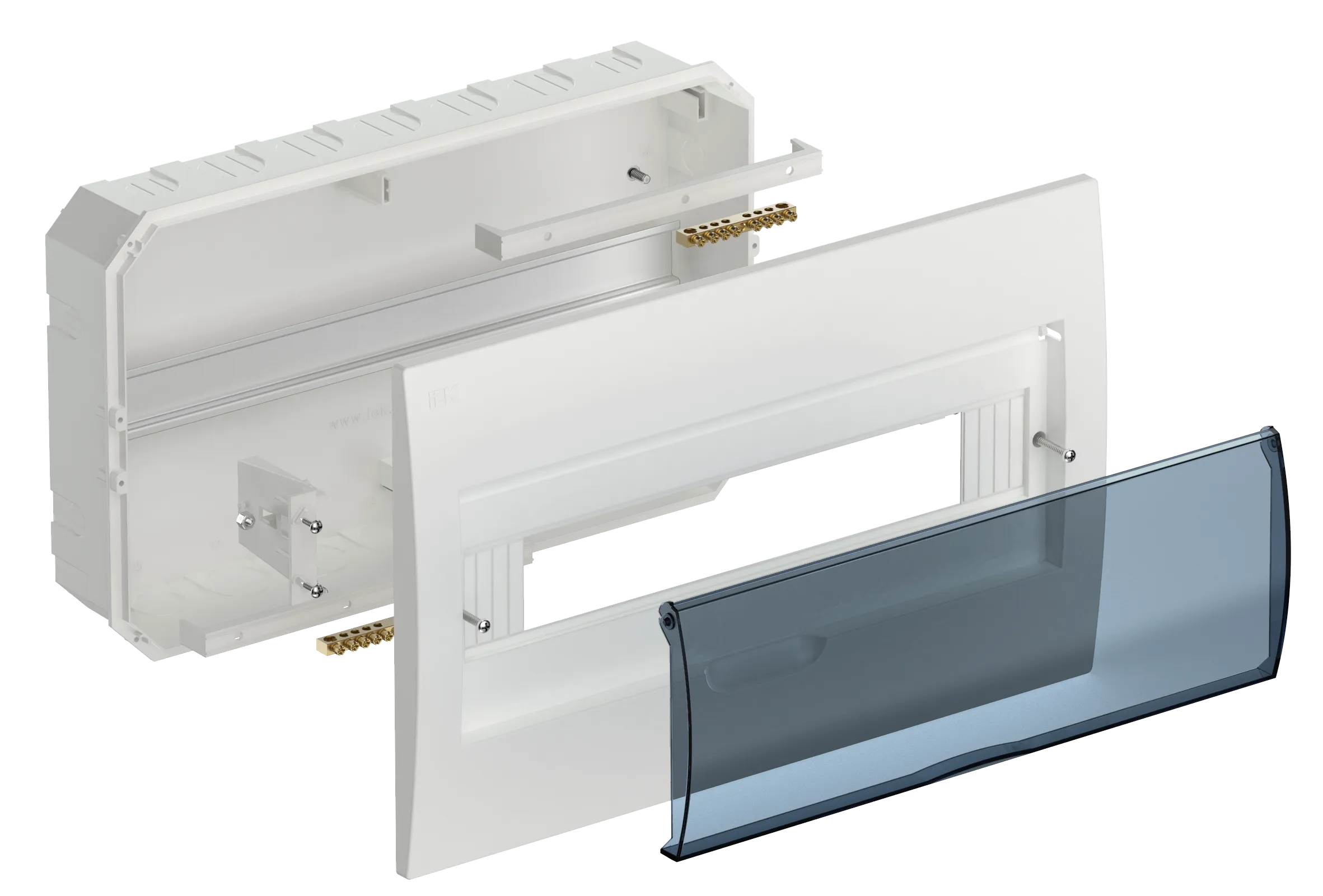 KREPTA 3 Корпус пластиковый ЩРВ-П-18 IP41 белый IEK - Фото 2