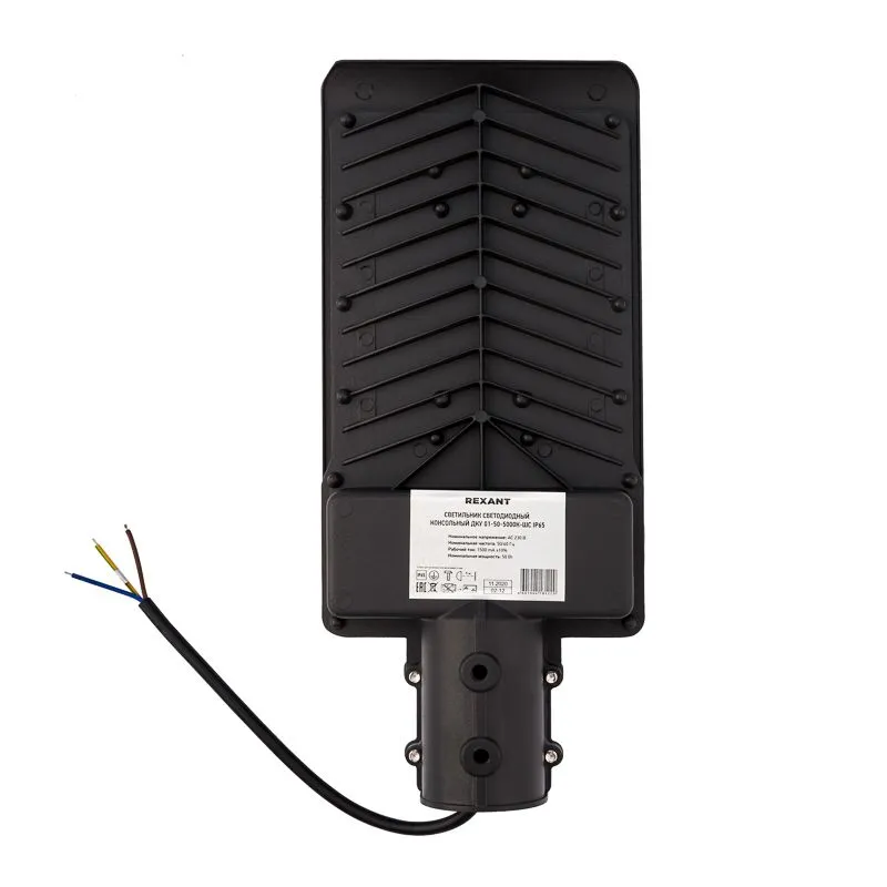 Светильник светодиодный консольный ДКУ-01 50Вт 5000К общего назначения IP65  5000Лм черный REXANT - Фото 4