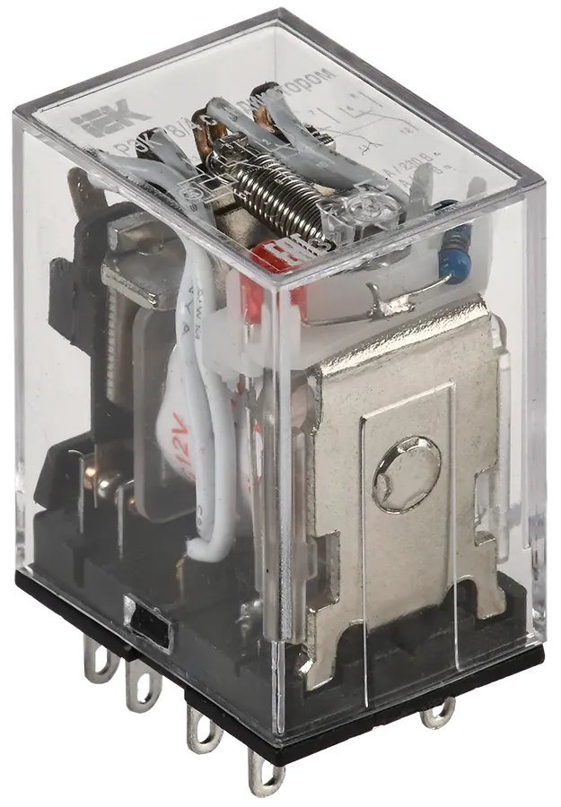 Реле РЭК78/4(MY4) с индикацией 3А 12В DC IEK