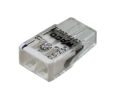 2273-202 Экспресс-клемма 2-проводная до 2,5 мм², (100 шт./уп.) WAGO 