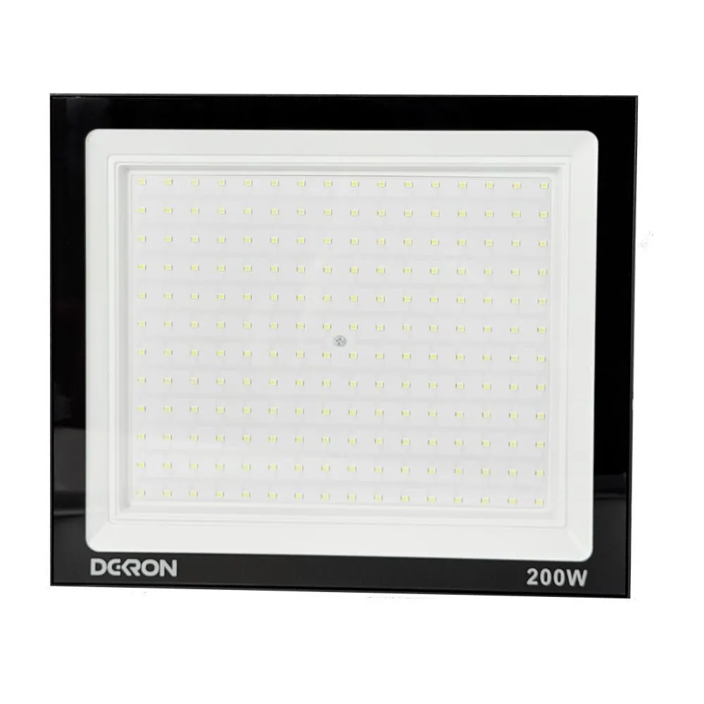 Прожектор светодиодный 200Вт, 16000лм, 6500K, черный, IP65 DEKRON - Фото 2