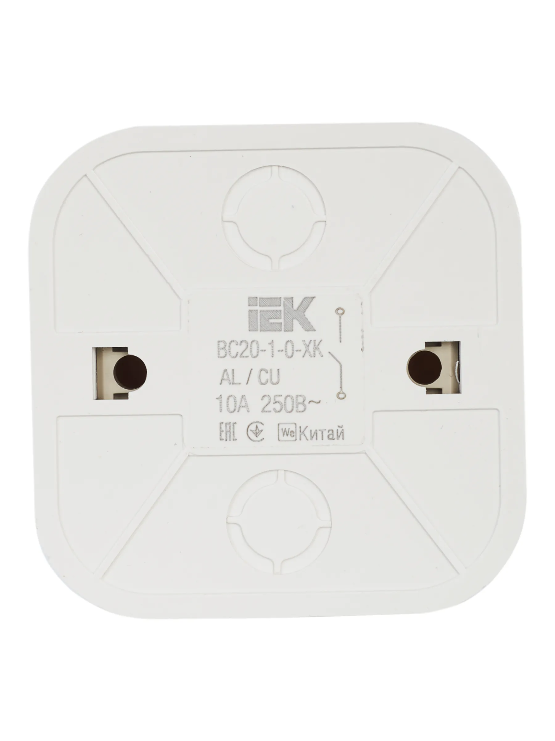 GLORY Выключатель 1-клавишный для открытой установки ВС20-1-0-ХК кремовый IEK - Фото 5