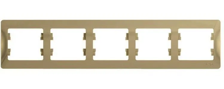 Рамка 5-м Glossa горизонт. титан SE GSL000405