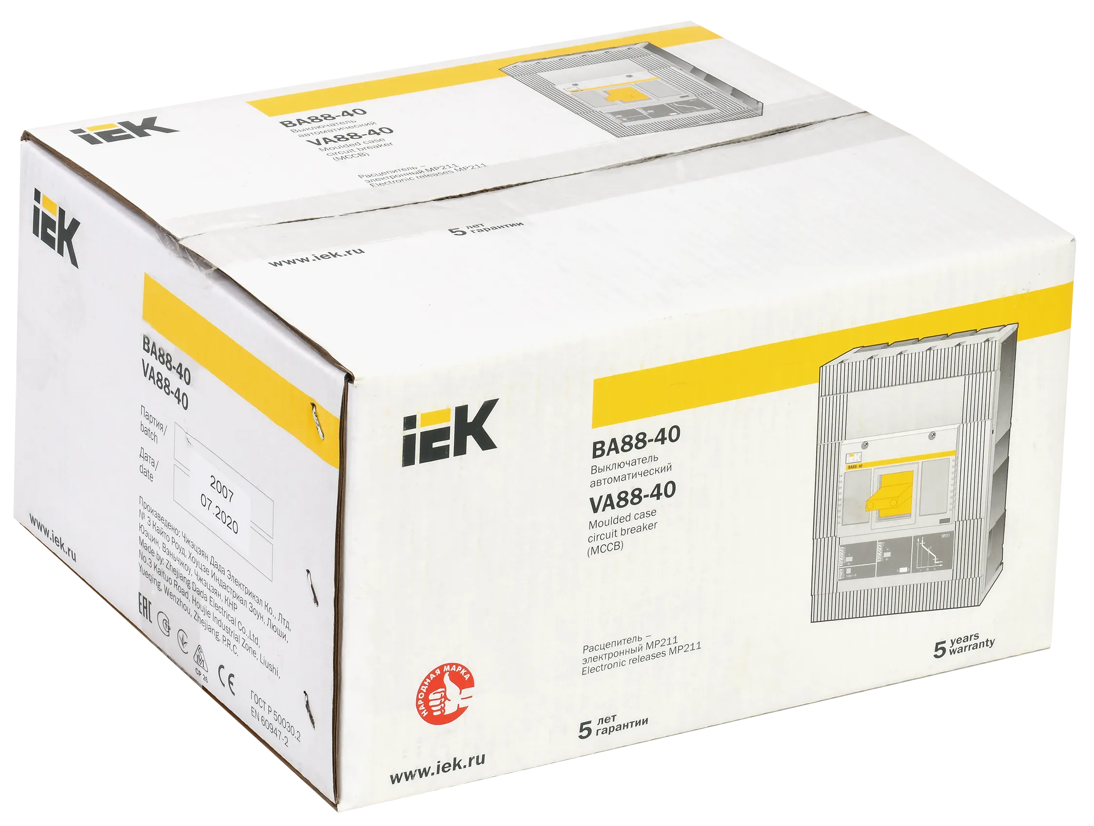 Выключатель автоматический ВА88-40 3Р 800А 35кА с электронным расцепителем MP 211 IEK - Фото 2