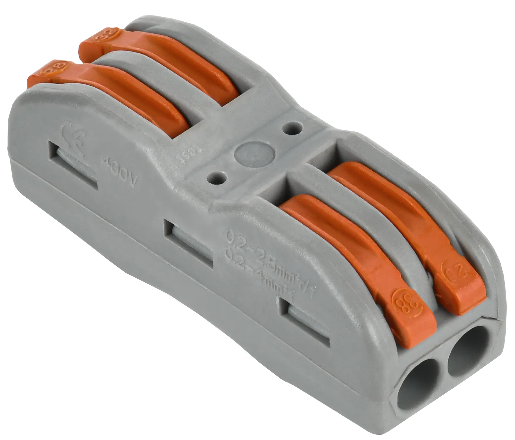 Строительно-монтажная клемма СМК 222-4122 проходная (4шт/упак) IEK