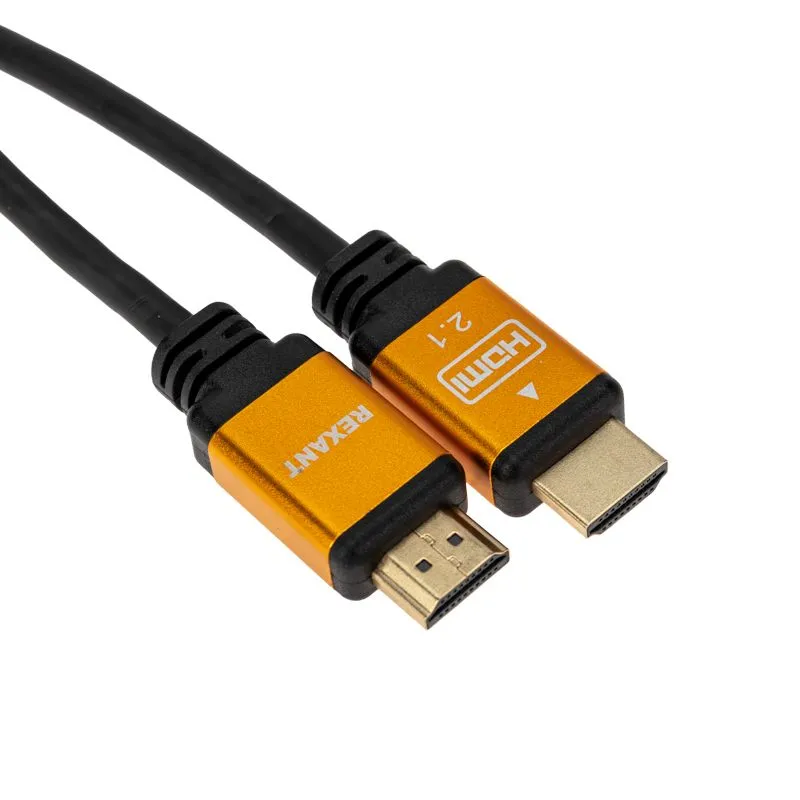 Кабель HDMI - HDMI 2.1, длина 2м, Gold REXANT - Фото 3