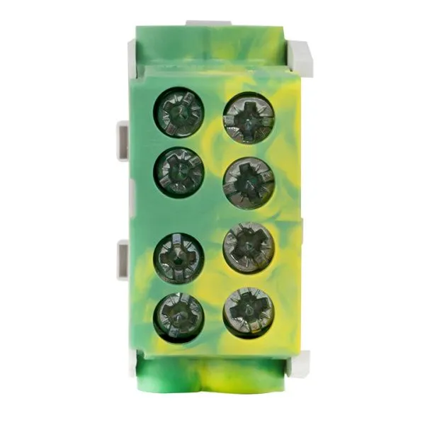 Клемма распределительная КСР с двойным винтом 2x35/2x25 желто-зеленая EKF - Фото 2