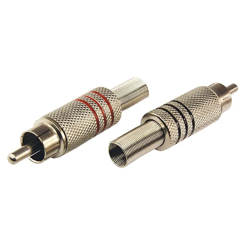 Разъем аудио/видео, штекер RCA, винт, серебро, 2 шт. REXANT - Фото 4