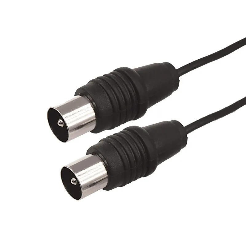 ВЧ кабель ТВ штекер - ТВ штекер, 20м, черный REXANT 17-5028