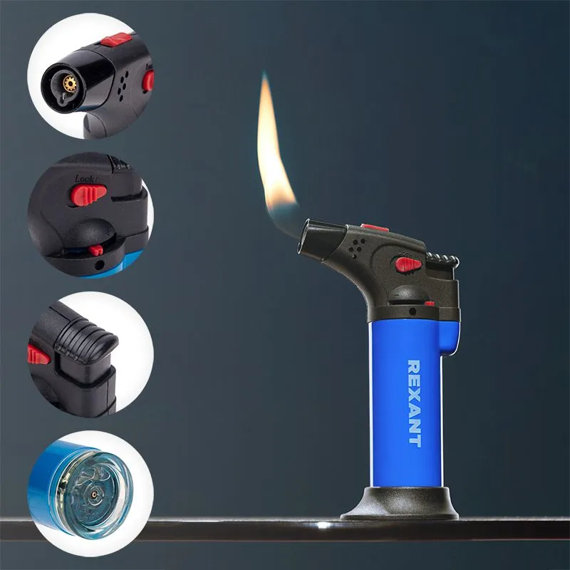 Турбо горелка GT-11, заправляемая, синяя  REXANT - Фото 3